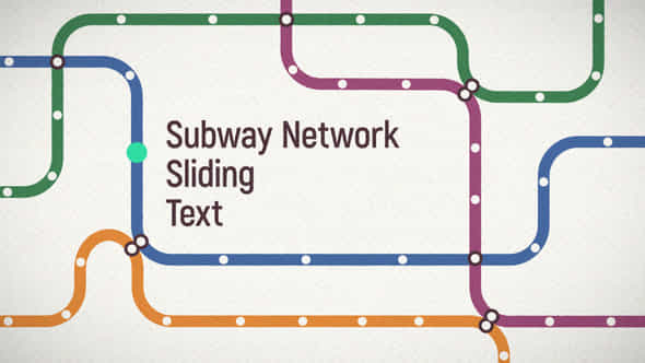 Subway Network Sliding Text - VideoHive 31994832