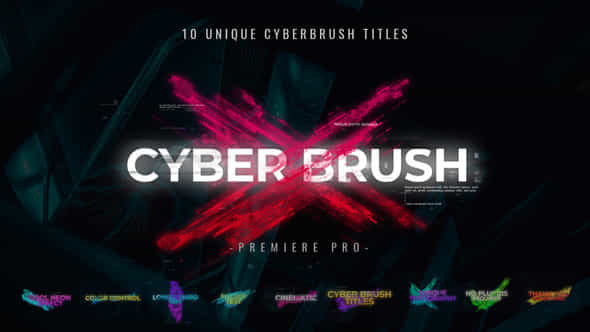 Cyber Brush Titles - VideoHive 33708739