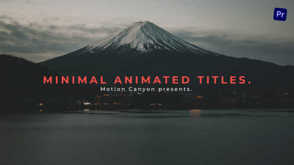 Minimal Animated Titles - VideoHive 39238011