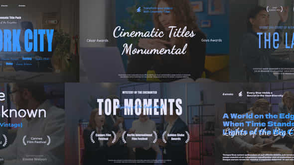 Luxe Cinematic Titles Pack - VideoHive 58340893