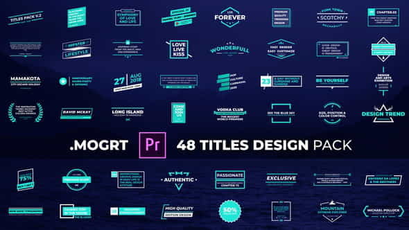 Titles Design Pack - VideoHive 29809059