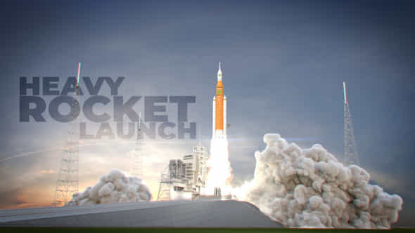 Heavy Rocket Launch - VideoHive 22419246