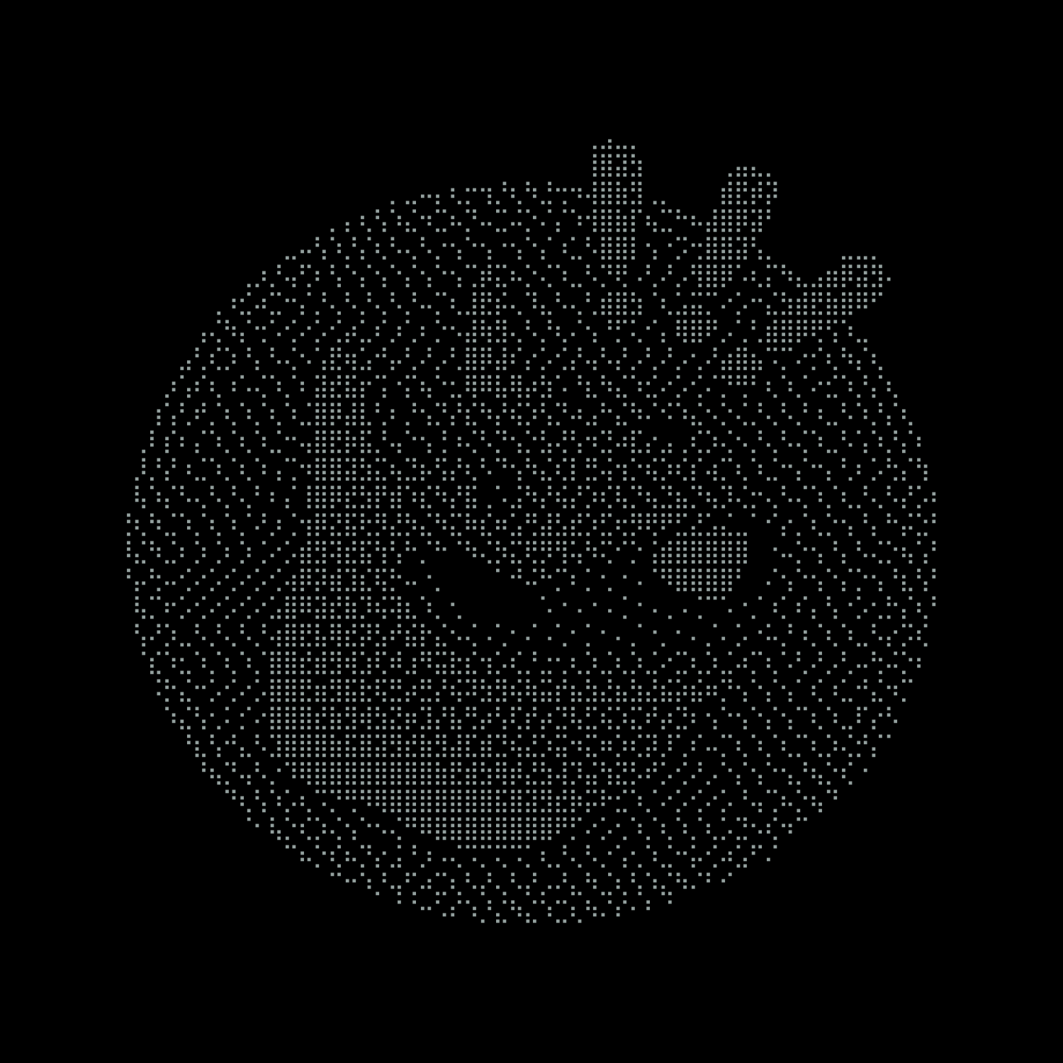 Bonkius Maximus coin logo in dotted pixel art style