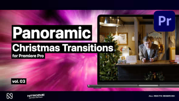 Christmas Panoramic Transitions Vol 03 For Premiere Pro - VideoHive 49538784