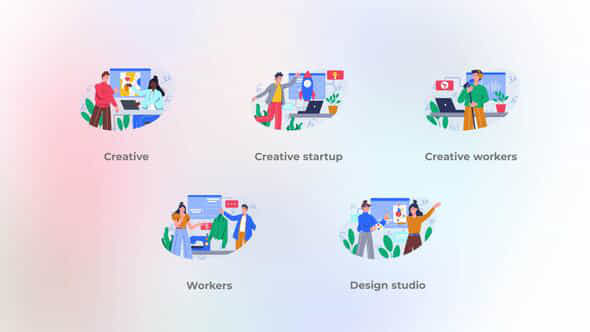 Creative Workers - - VideoHive 42903081