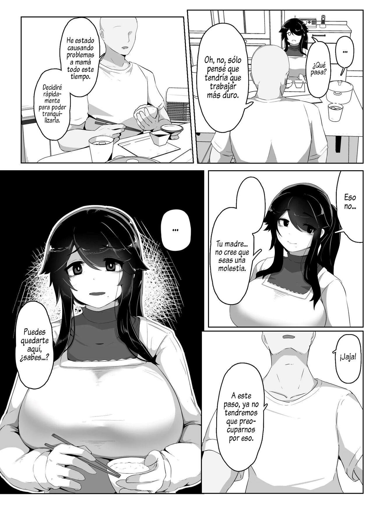[hahayamoya (moya)] Oyasumi, Okaa-san I  Good Night, Mom I [Spanish]  [Al Chile no Sé Scan]