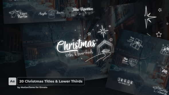20 Christmas Titles - VideoHive 34502964