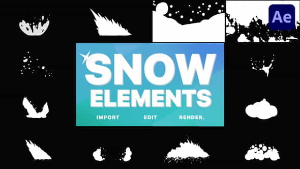 Snowy Elements | After Effects - VideoHive 29621259