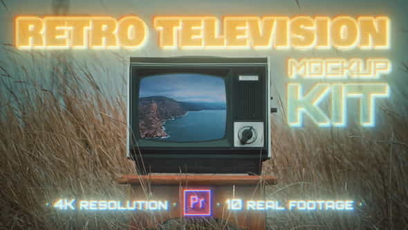 Retro TV Mockup Kit - VideoHive 37302202