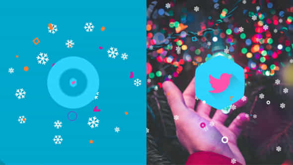 Snowflakes Logo Reveal - VideoHive 23043529