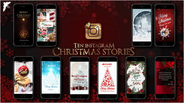 10 Instagram Christmas Stories - VideoHive 22994870