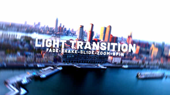 Glow Light Transition - VideoHive 58362390