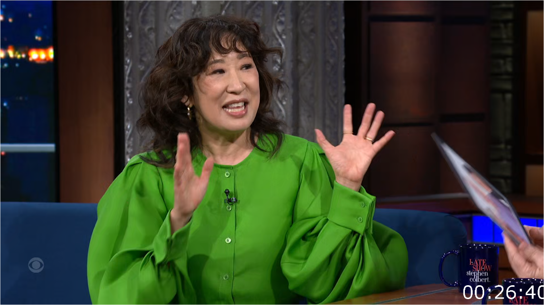 Stephen Colbert (2024-04-18) Sandra Oh [1080p/720p] (x265) ZaEBhJCq_o