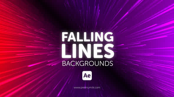 Falling Lines Backgrounds - VideoHive 45075277