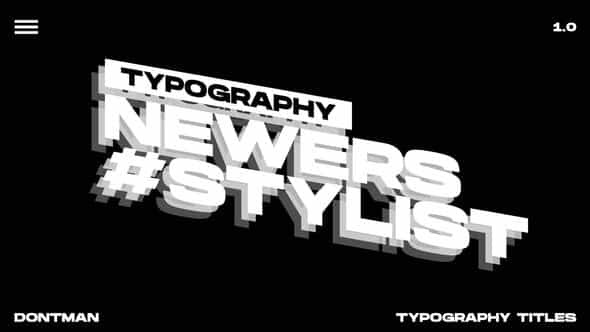 Typography Titles 1.0 - VideoHive 40564252