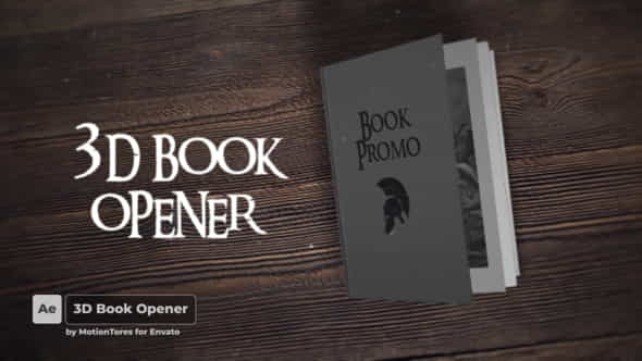 3D Book Opener - VideoHive 29485297