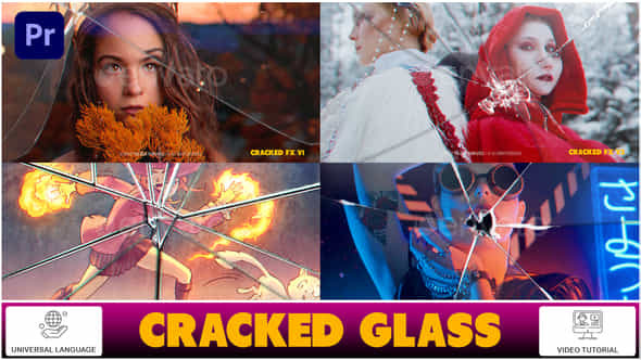 Cracked Glass I - VideoHive 39125108