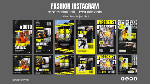 Fashion Instagram Template - VideoHive 45905697