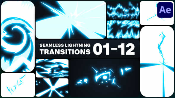 Seamless Lightning Transitions - VideoHive 46081260