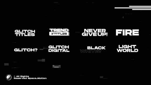 Glitch Titles FCPX - VideoHive 43992670