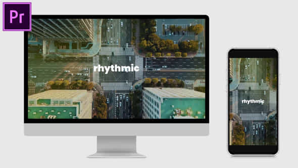 Fast Resizable Rhythmic Opener Fast Multiscreen Intro Mogrt For Premier Pro - VideoHive 56594820