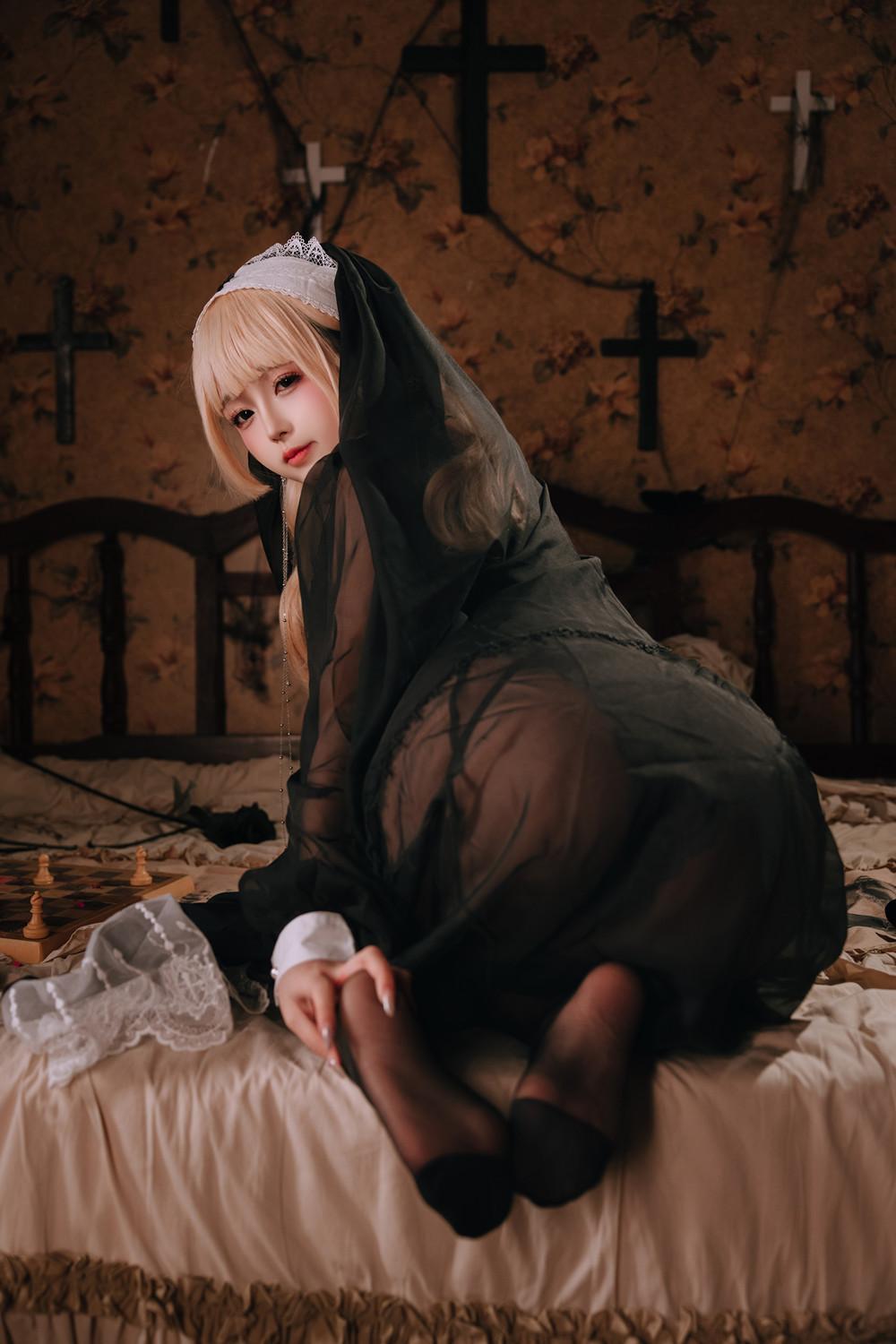 Cosplay Rinaijiao日奈娇 – 禁忌修女 Set.01(10)