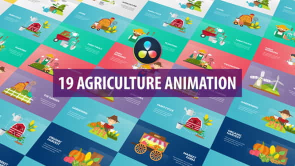 Agriculture Animation | DaVinci Resolve - VideoHive 32589197