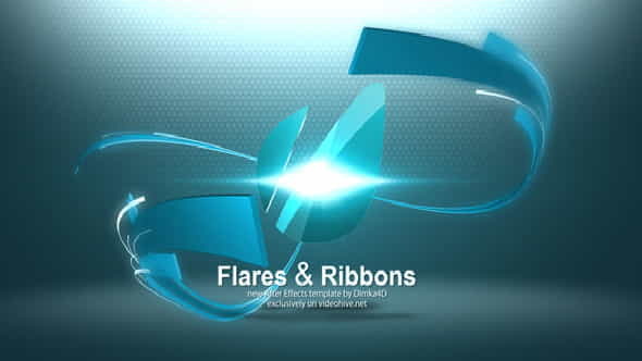 FlaresRibbons Logo Reveal - VideoHive 3320848