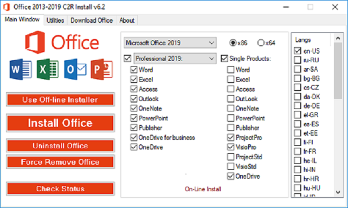 0vxTIEbz_o - Office 2013-2019 C2R Install 6.4.7 + Lite Portable [UL-NF] - Descargas en general