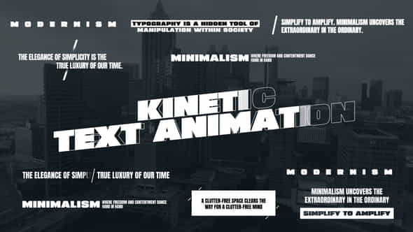 Kinetic Text Animation - VideoHive 47439277