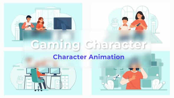 Gaming character Animated - VideoHive 36766715