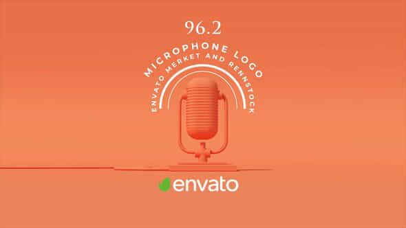 Microphone Logo V 02 - VideoHive 52972926