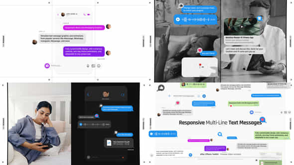 Responsive Multiline Text Messages - VideoHive 52207339