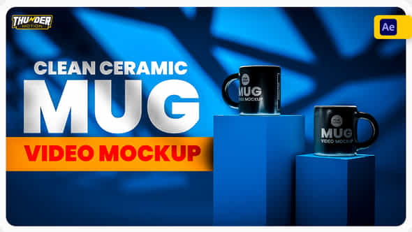 Clean Ceramic Mug Mockup - VideoHive 53326966