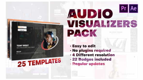 Audio Visualizers Pack for Premiere - VideoHive 29193552