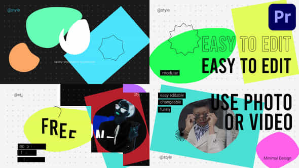 Neon Typography Slideshow - VideoHive 37244565