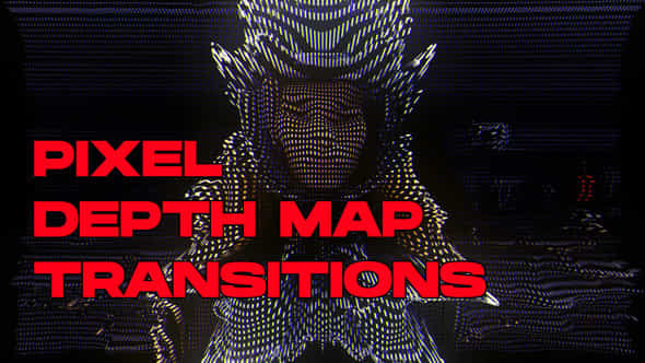 Pixel Depth Map Transitions Davinci Resolve - VideoHive 51252269