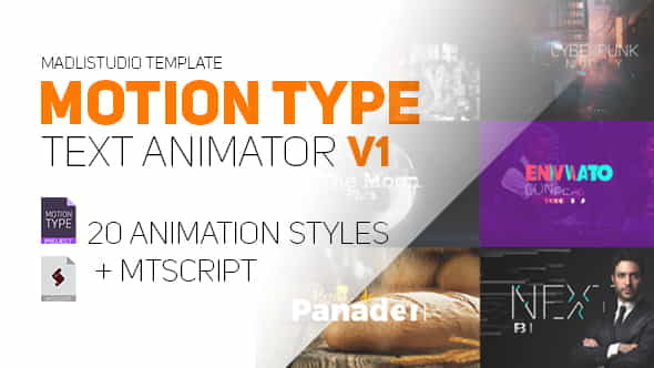 Motion Type - Text Animator - VideoHive 20602837