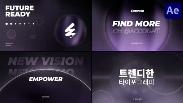 Futuristic Typography For After Effects - VideoHive 54429284