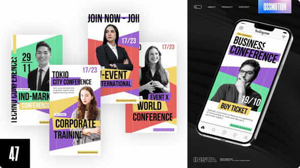 Conference Instagram Stories - VideoHive 44872284