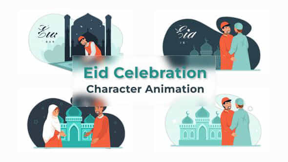Eid Celebration Animation - VideoHive 37069368