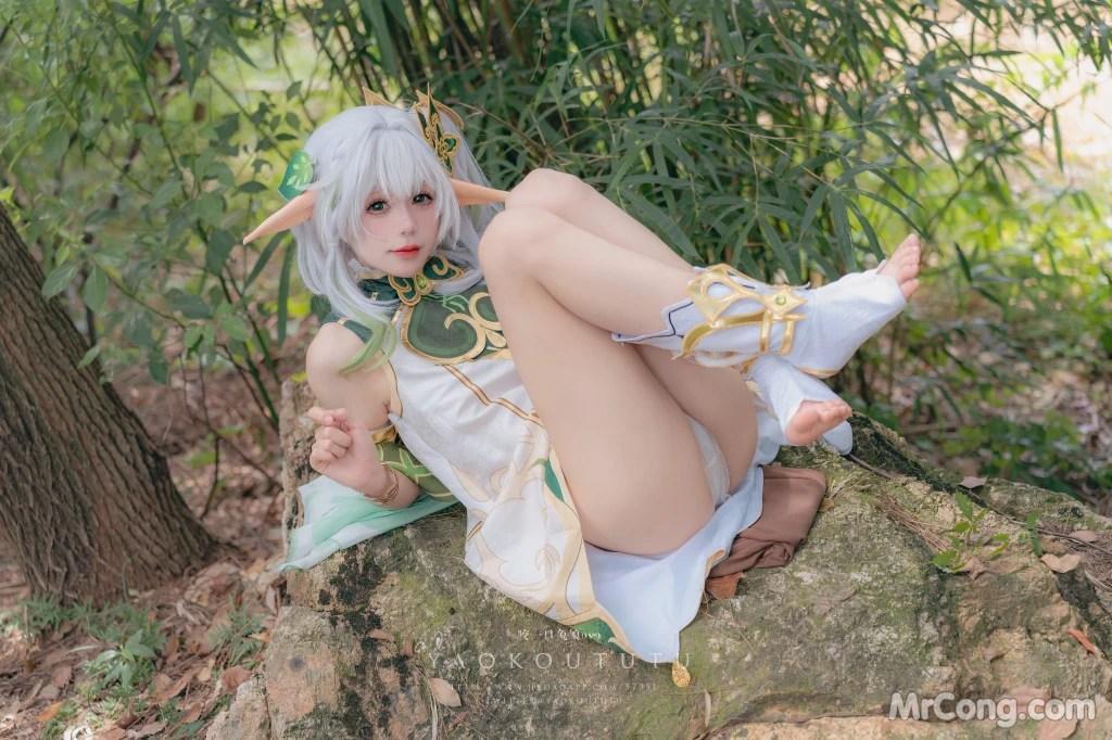 Coser@黏黏团子兔: 万年萝莉纳西妲&0.2s (65 photos )(27)
