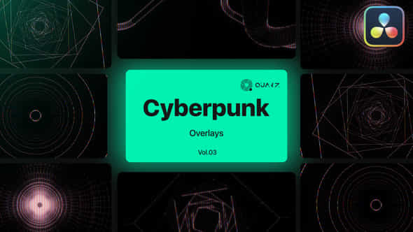 Cyberpunk Overlays - VideoHive 47631934