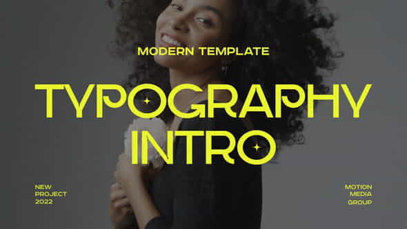 Modern Typography Intro - VideoHive 39087255