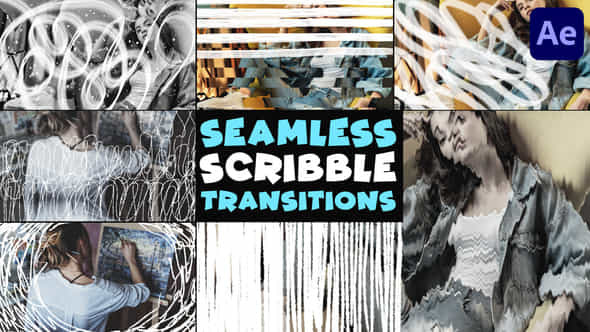 Seamless Scribble Transitions - VideoHive 47218577