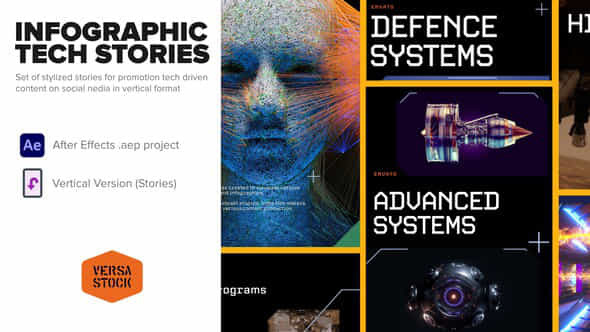 Tech Infographics Stories - VideoHive 38367333