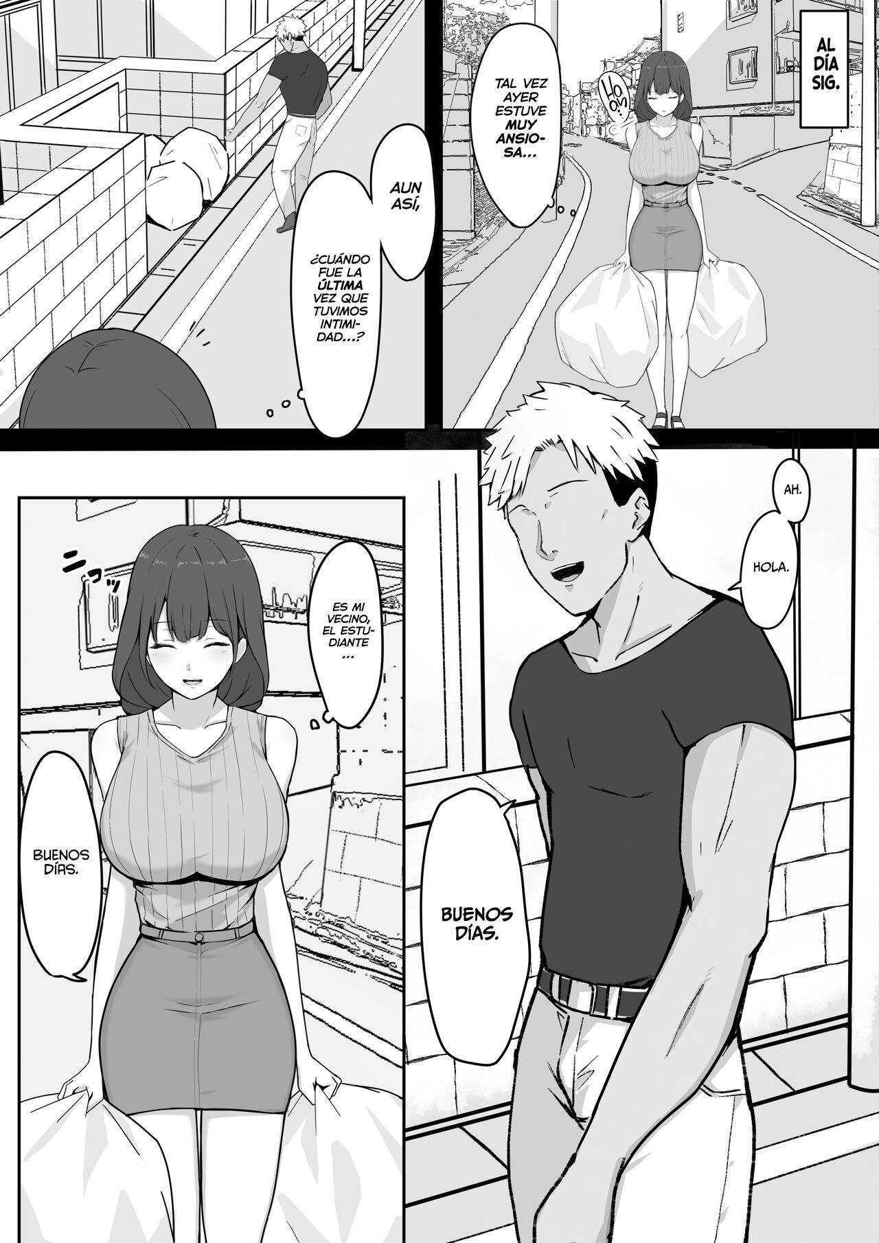 [Shirasudon] Seiso Hitozuma, Rinjin ni Netorareru ¦ Afanando a la Esposa Perfecta [Spanish] [EromegameTT y Gokiburi]