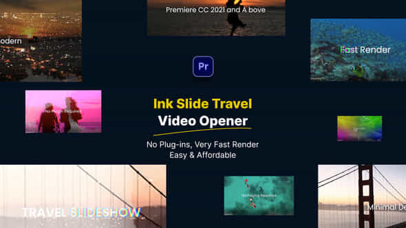 Ink Slide Travel - VideoHive 41896809