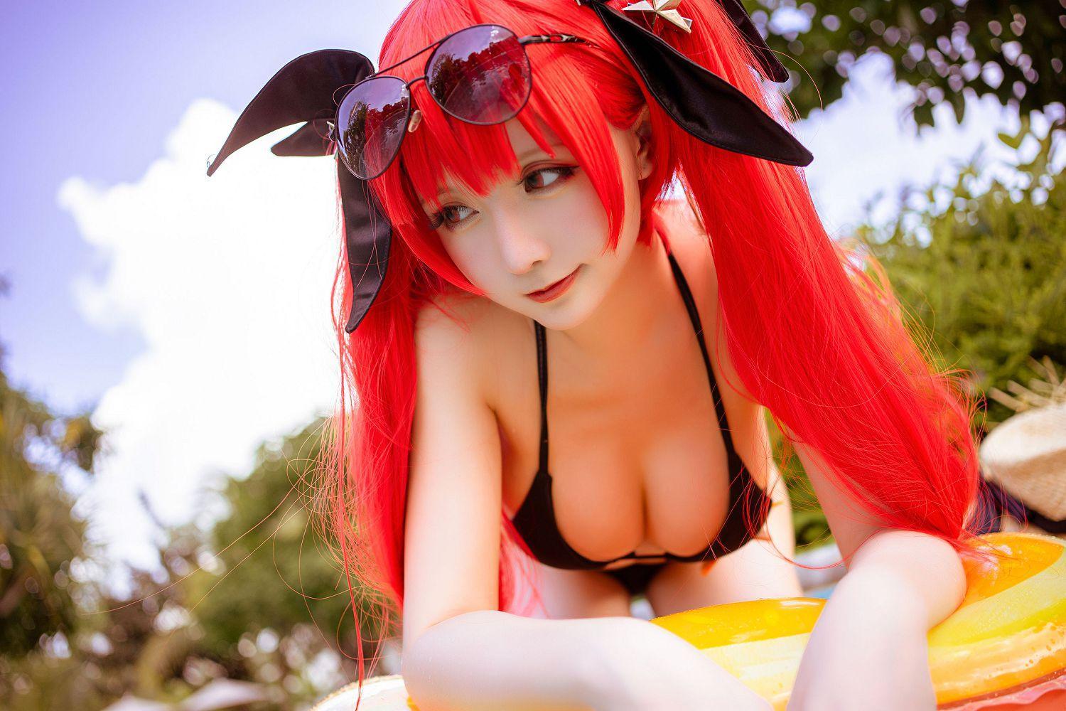 [福利女神cosplay] 星之迟迟 - 鸣夏 火奴鲁鲁 妩媚套图(15)