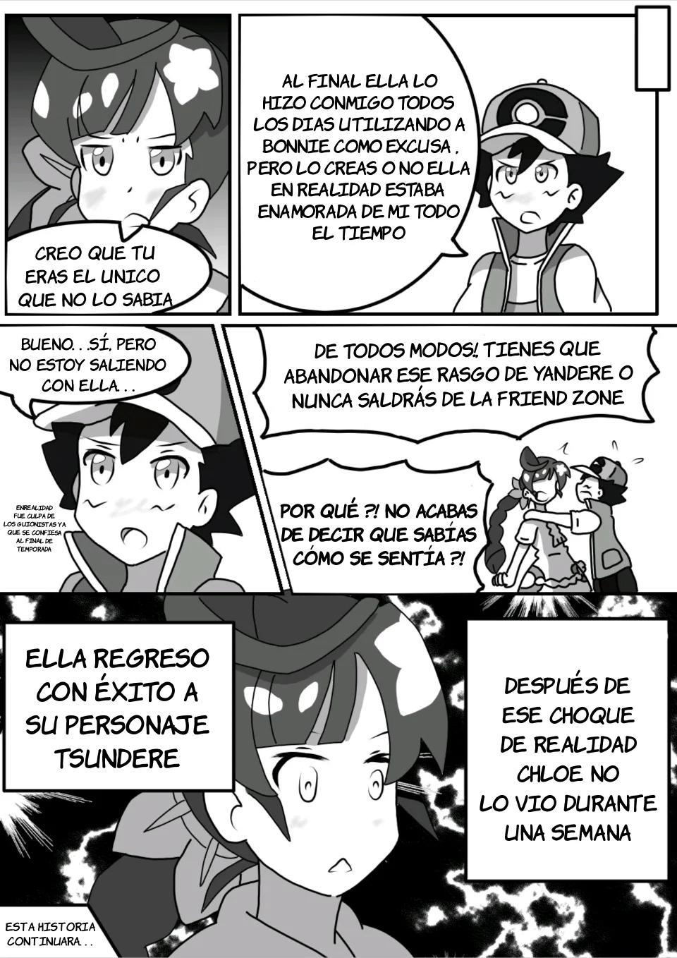 Una historia de amor en Kalos - Charla diaria de Ash y Chloe 5 - 16